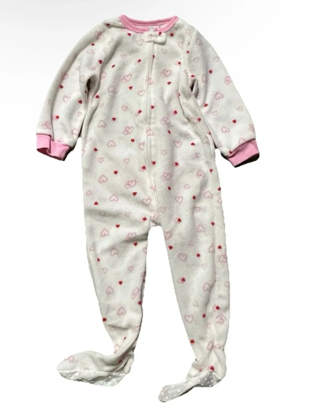 Toddler Girl Winter Footie Pajamas Set Fleece Cold Christmas Holiday Size 2T